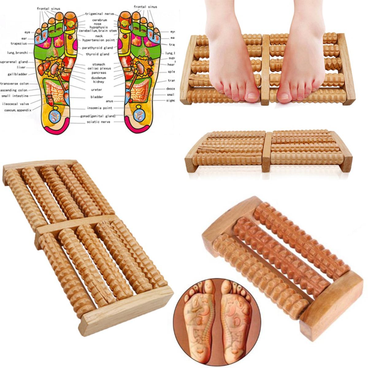 Wooden Roller Massager – Natural Wood Relaxation Tool